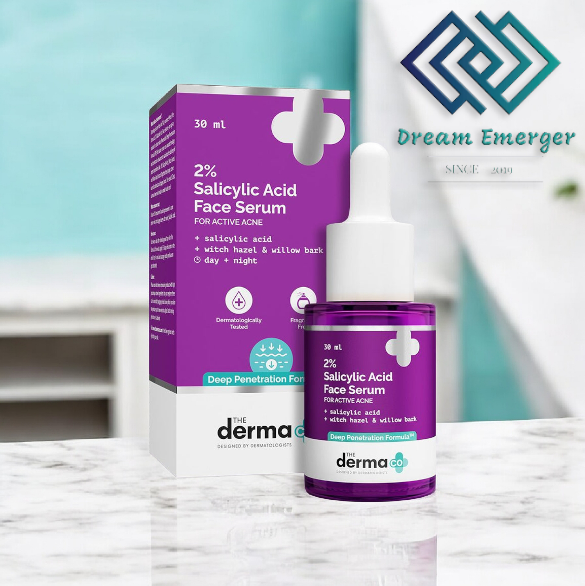 Dermaco 2% Salicylic Acid Face Serum for Active Acne - 30ml